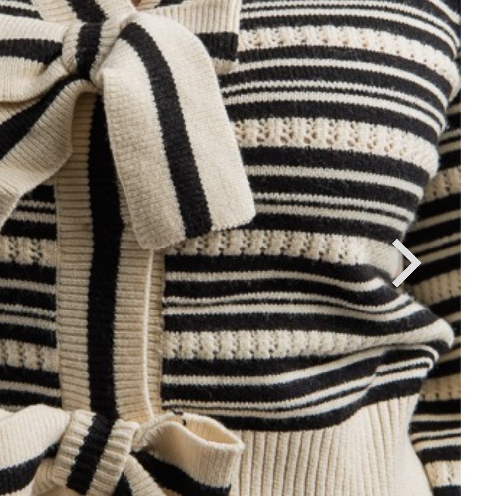 SO Me Ribbon Button Crop Cardigan - Picture 7 of 15
